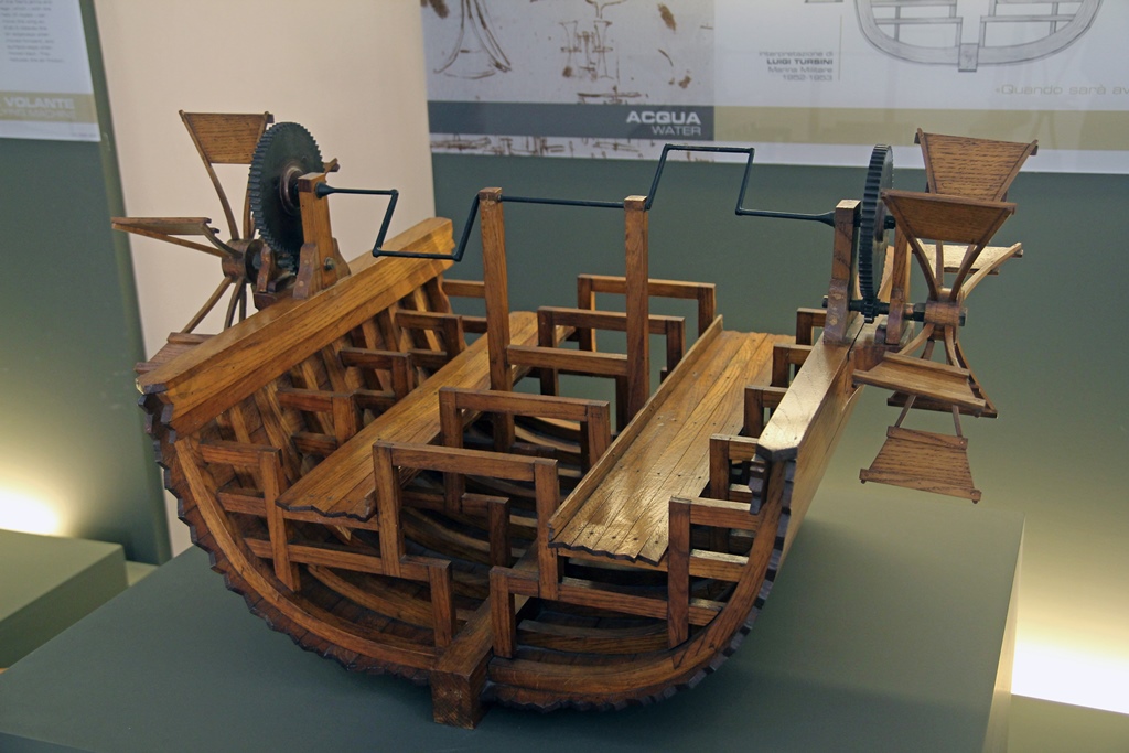 Model of Paddlewheel Boat